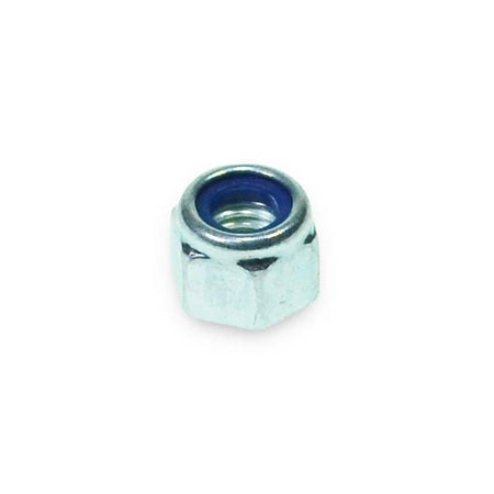 Locking nut M16, close-up view, designed for Dhollandia Tail Lifts. Suitable for commercial trailers, part of Nationwide Trailer Parts Ltd's quality hardware selection.