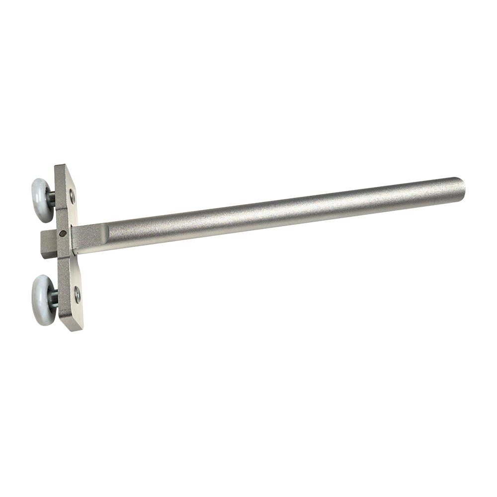 Arctic-Guard Roller Assembly, aluminum body with nylon rollers, designed for Arctic Guard bulkhead assemblies, ideal for commercial trailers.