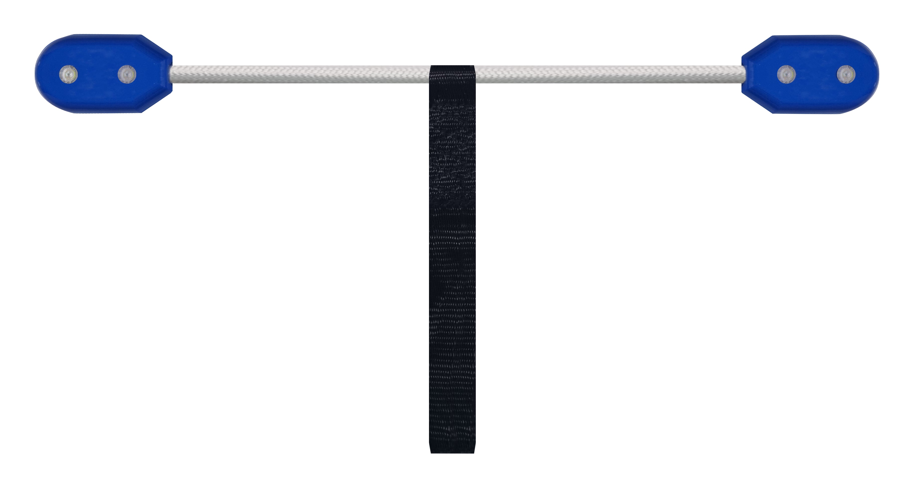 Arctic-Guard Pulley System MKII with rope and sidewall stowage assembly, featuring a black strap on a white and silver pole.