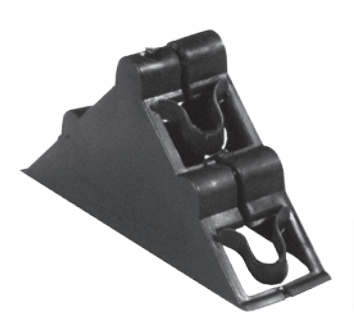 Expanding Corner Protectors for 18-25mm thickness, pack of 1,500. Black plastic with hooks and clip, suitable for protecting furniture and frames during transit.