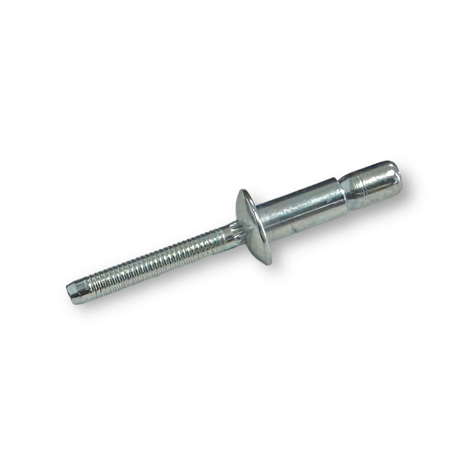 Short Shaft Monobolt (6.4 x 14mm) close-up, showcasing metal construction and threading, ideal as a fastener for commercial trailer parts.