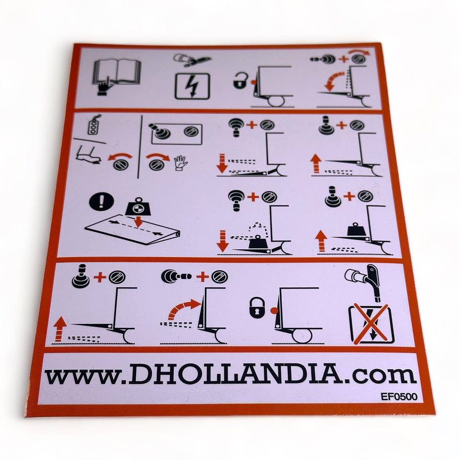 Dhollandia Safety Sticker (Left)