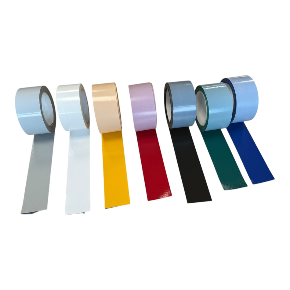 Curtain Side Adhesive Repair Rolls (50mm wide x 5 metre length) - Various Colours