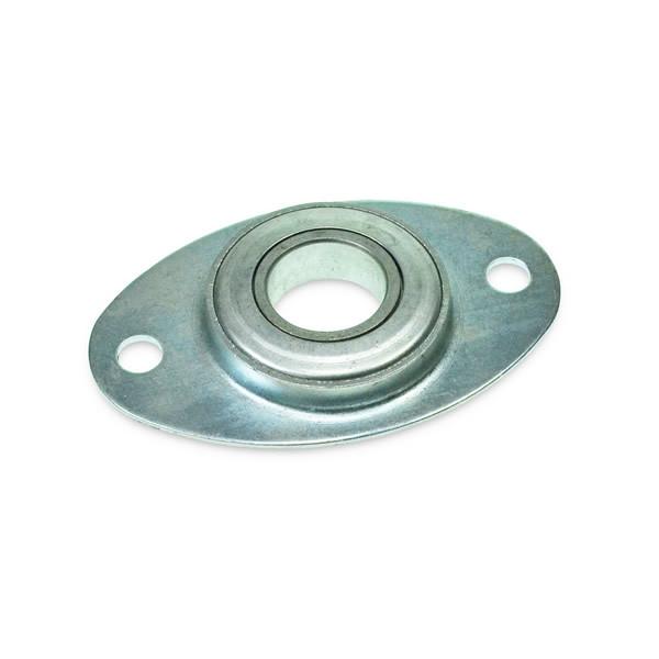 Oval Bearing for Mobile Doors, featuring a circular metal design with a central hole, suitable for enhancing the functionality of commercial trailer shutter doors.