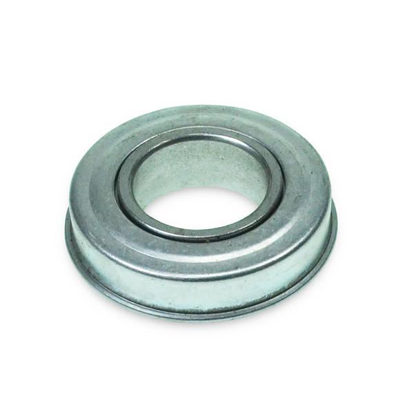 Round Bearing for Mobile Doors, a circular metal component with a central hole, ideal for commercial trailer door mechanisms.