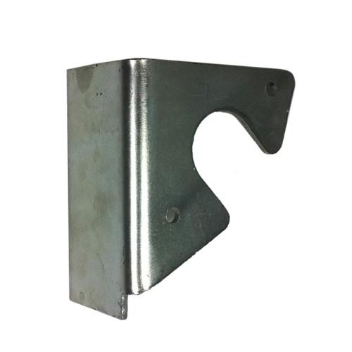 Offside Counterbalance Bracket/Support for mobile doors, featuring a sturdy metal corner with holes, ideal for commercial trailer applications.