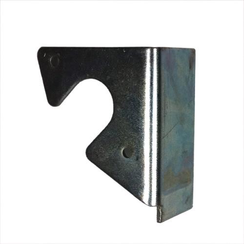 Nearside Counterbalance Bracket/Support for mobile doors, featuring metal construction with multiple holes, designed for use in commercial trailers and vehicles.