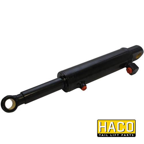 Liftcylinder HACO ZNU-75-110, compatible with Zepro Tail Lifts, features red knobs and a black cylinder, designed for efficient commercial vehicle operations.