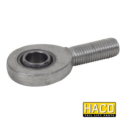 Eye for Folding Cylinder HACO, a round metal fastener with a nut, designed for Bar Cargolift models 101136667 and 01.103823.