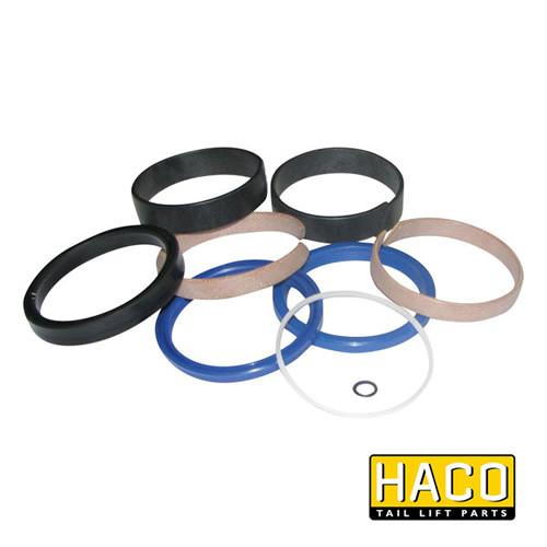 Sealkit HACO for Bar Cargolift, shown as a group of round gaskets, fits models 101132214 and 101116876, size Ø60-285mm, single acting.