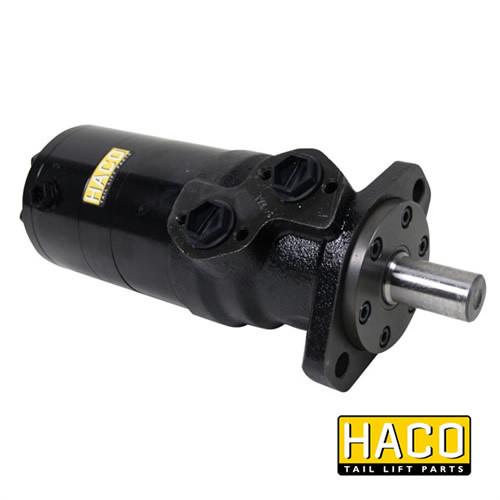 Hydro-motor + brake HACO to Suit Zepro 54658, featuring a black and silver electric motor with a visible logo, ideal for commercial trailers.