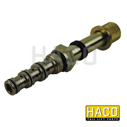 Cartridge 4/2 HACO to Suit Zepro 32040, a metal cylinder used in commercial trailer hardware, featuring a precise M20x1,5 screw thread fit.