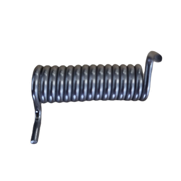 Close-up of a Bridgeplate Spring for Ricon tail lifts, showcasing its coiled metal design, essential for trailer lift mechanisms.