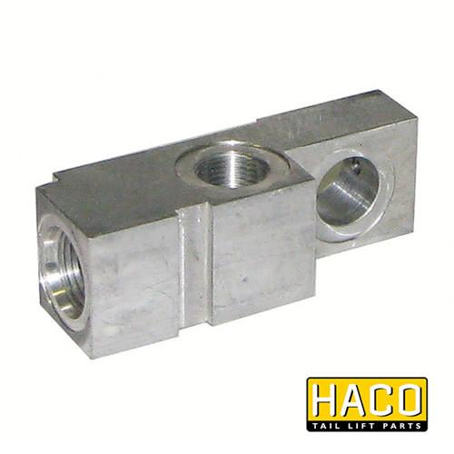 Valveblock (left) safety valve HACO to suit Dhollandia V130.L , Haco Tail Lift Parts - Dhollandia, Nationwide Trailer Parts Ltd