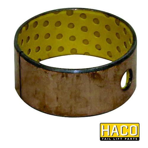 Bearing PAP Ø40/44-20mm HACO suitable for Bar Cargolift, featuring a metal ring with holes, designed for commercial trailer applications.