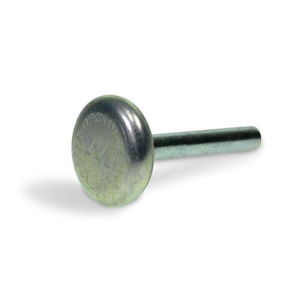 Close-up of a round steel roller for whiting shutter doors from Nationwide Trailer Parts Ltd, suitable for all door types.