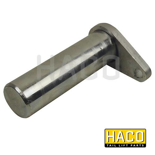 Pin Ø30 Length=108mm HACO, metal pipe with round flange, designed for Zepro 32861, suitable for commercial trailer hardware.