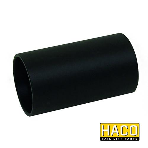 Bearing synthetic Ø40/45-80mm HACO for Bar Cargolift; black cylinder design, compatible with Bar Cargolift part 01.122518/101122518, by Nationwide Trailer Parts Ltd.