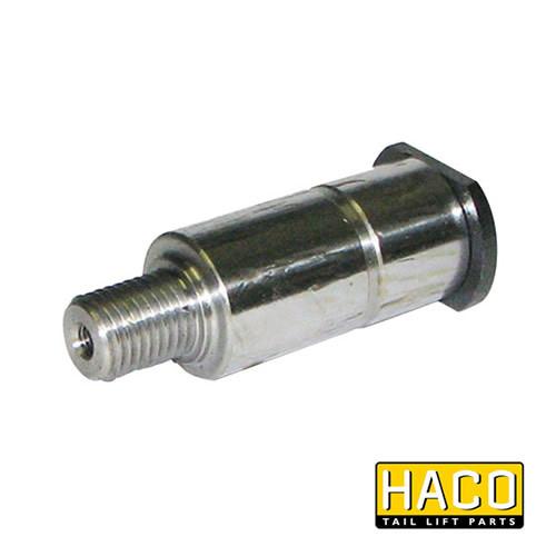 Pin Ø35x102mm HACO with black rubber base, designed for M1735.102, ideal for trailer hardware and fasteners.