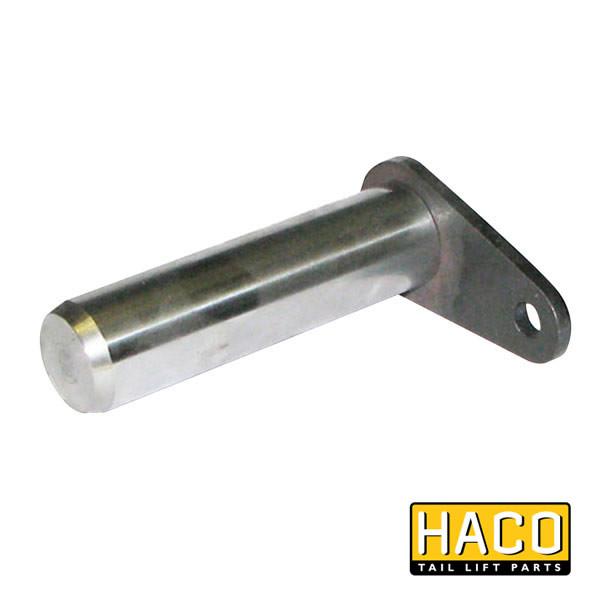 Pin Ø30x115mm HACO, metal cylinder with handle, fits Dhollandia Tail Lifts, interchangeable with part M1730.115, ideal for commercial trailer hardware.