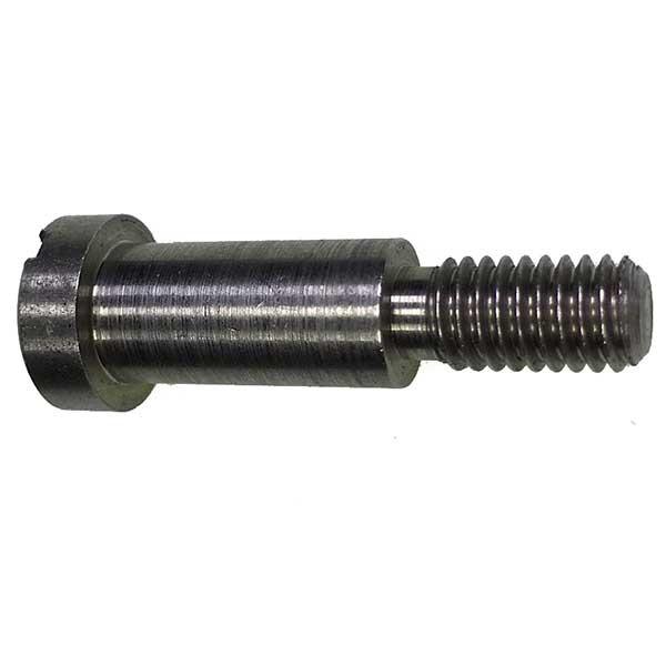 Close-up of a Pivot Pin for LSD Lever, a metal fastener used in trailer parts, emphasizing its precision engineering for commercial vehicles.