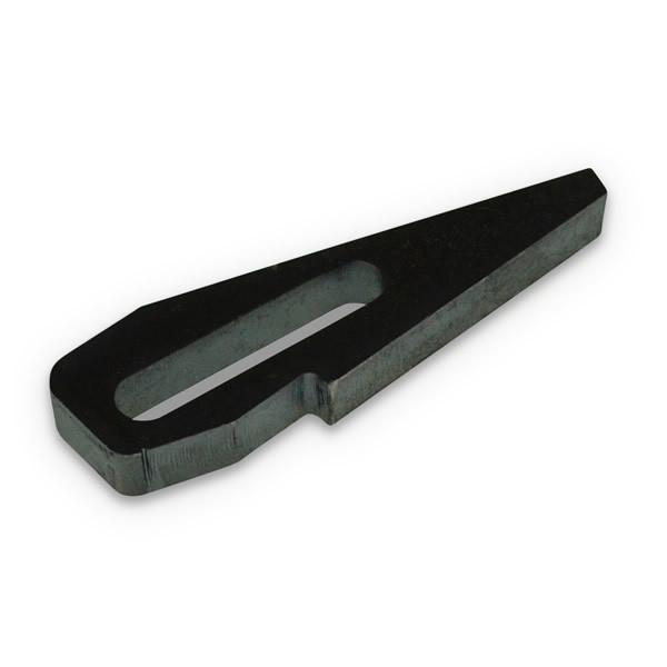 Hinge Slider for Ratcliff Palfinger Tail Lifts, featuring a black metal design with a hole, ideal for commercial trailer maintenance.