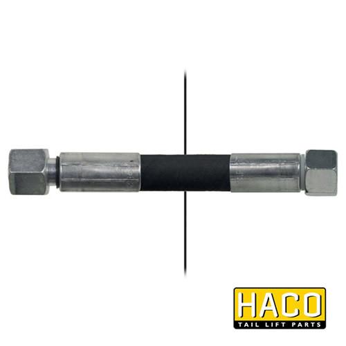 750mm Length Hose HACO with double steel jacket, designed to suit Bar Cargo 101118021, featuring UV resistance and a 1/4 size.