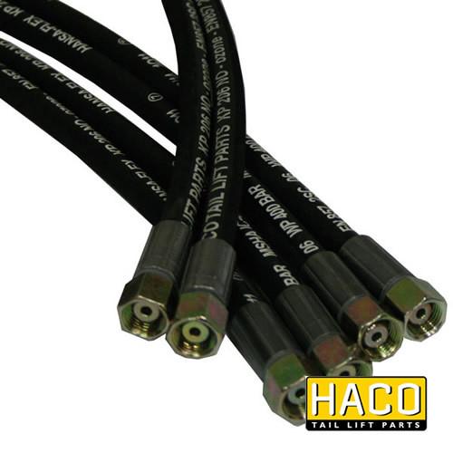 Hose kit S4 HACO for Bar Cargo 101130023, featuring double steel jacket and UV resistance, depicted with connectors and cables in close-up view.