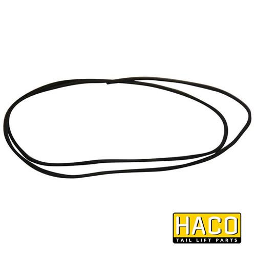 O-ring for oil tank HACO to suit Bar Cargo 101121327, depicted with a wire outline on a plain backdrop, for commercial trailer parts.