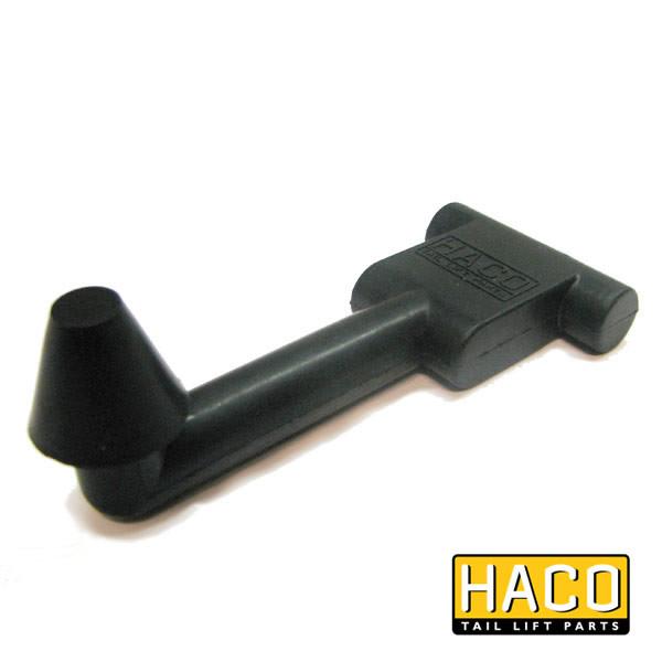 Closing rubber HACO tool for Dhollandia Tail Lifts, part M0416, featuring a black plastic hammer design.