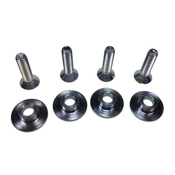 Handrail Guard Screw Kit featuring screws, washers, bolts, and spacers, essential for securing RUL handrail guards, suitable for commercial trailer applications.