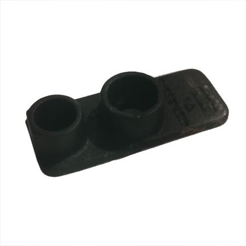 Torsion Bar End Casting for Ratcliff Palfinger Tail Lifts, featuring a black design with three holes, essential for trailer maintenance and repair.