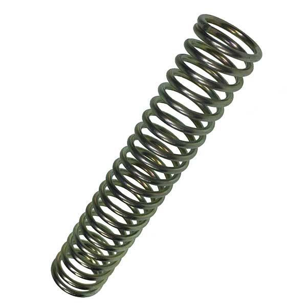 Close-up of a metal compression spring for RQ LSD models, suitable for 1 and 1.5t vehicles, used in Nationwide Trailer Parts Ltd products.