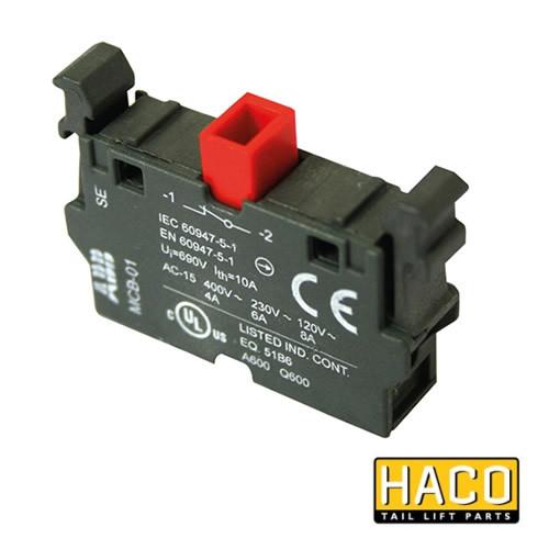 Contact 1 x NC HACO to Suit Zepro 21728, an electrical device for large commercial trailer parts, displayed with a focus on its utility and design.