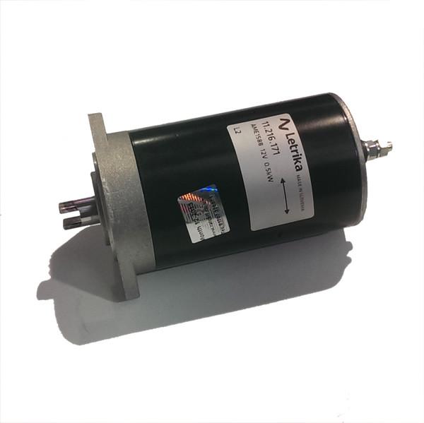 Motor Kit, SVP, 12V DC-5OOW, featuring a black and silver motor with a labeled cylinder, designed for Ratcliff Palfinger Tail Lifts.