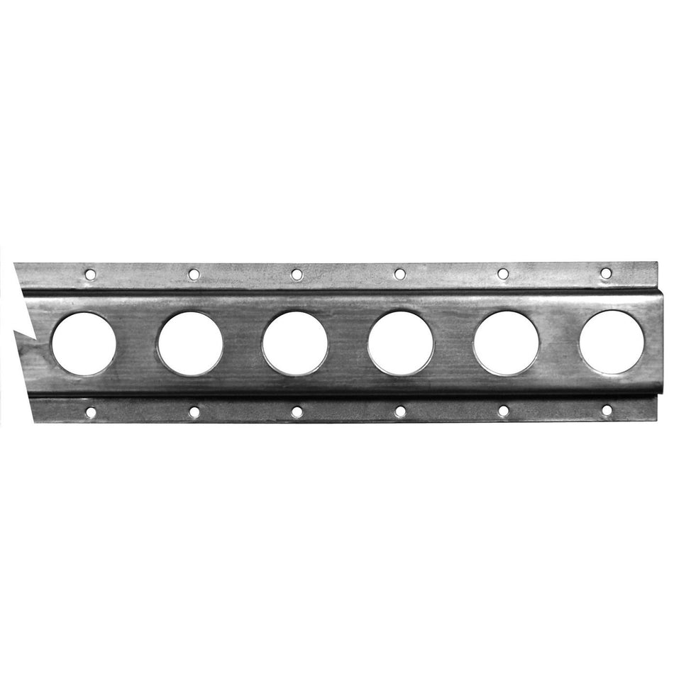 1805 Light Duty Track - 3 Metre Length, perforated metal plate for shoring poles and strap units, featuring 25mm and 4.2mm fixing holes, versatile mounting options.