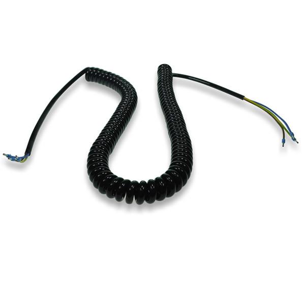 3 Core (3 Metre Wander) Lead, a black coiled telephone-style cable for tail lifts, extends from 1 to 3 metres for commercial trailer use.