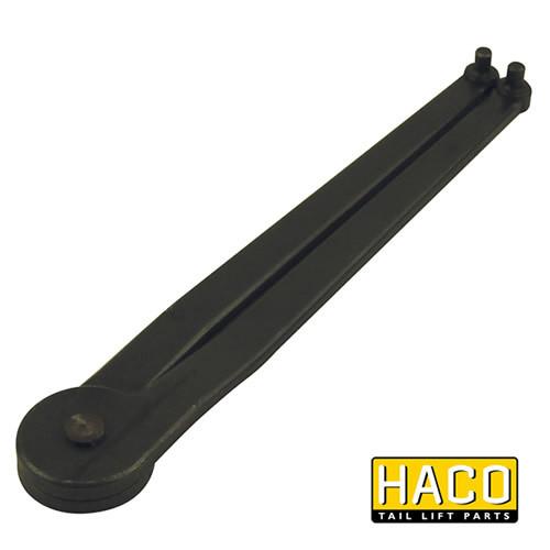 Ø6mm Pin-hole Key HACO, a black metal tool with a round head, designed for 6mm diameter pins, enabling easy cylinder opening without damage.