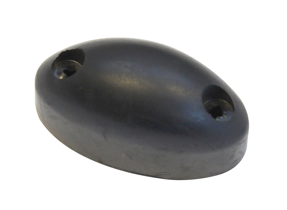 Oval Buffer (68mm x 34mm x 36mm) with multiple holes, suitable for mounting on commercial trailers.