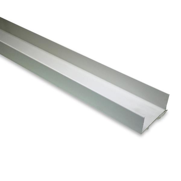 Bottom Capping Coldsaver for Whiting Shutter Doors, displayed as a long white metal beam, designed for durability in commercial vehicle door systems.