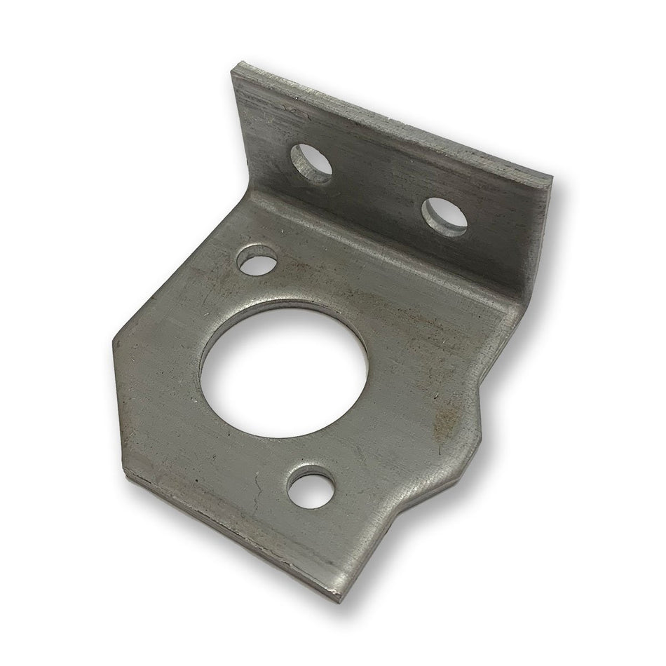 O/S Insulated Counterbalance Bracket for Whiting Shutter Doors, featuring a metal corner design with holes for easy installation in commercial trailers.