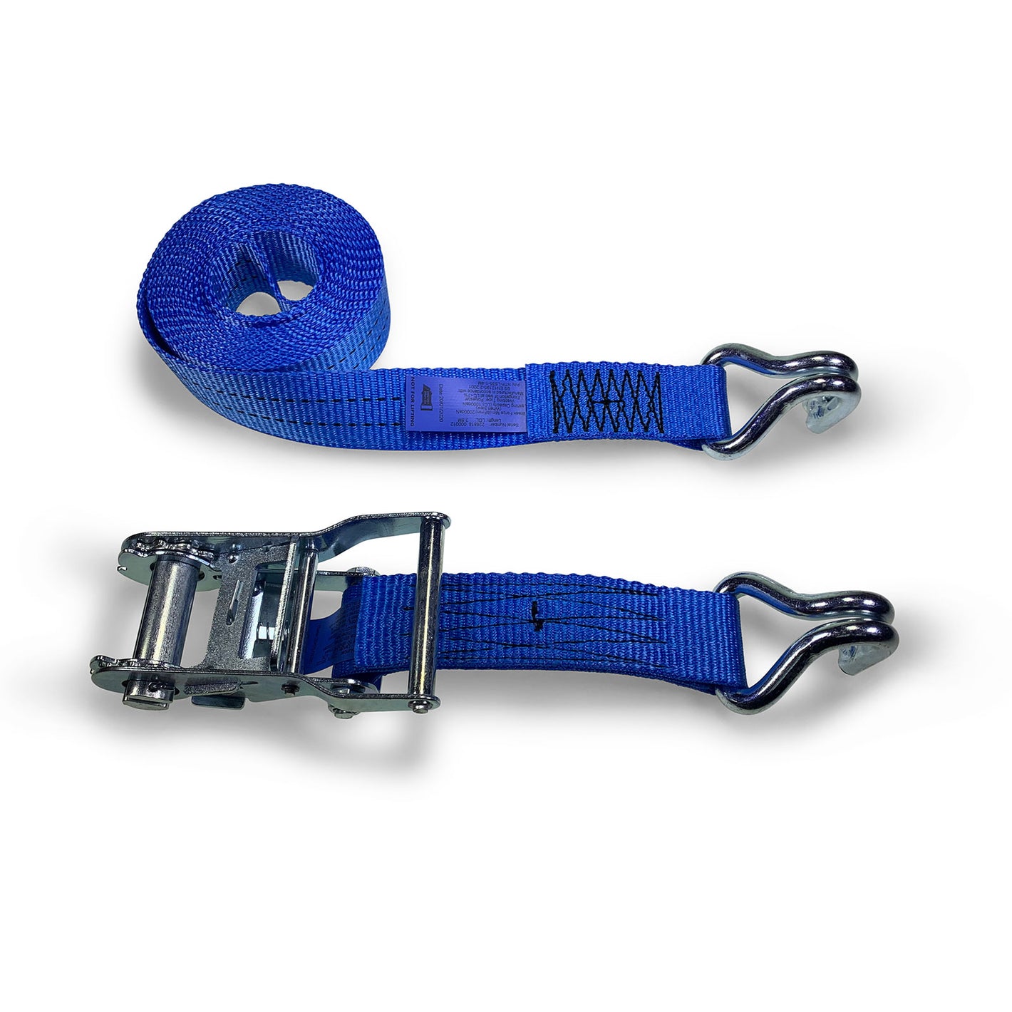 35mm Wide Ratchet Strap with Claw Hook Ends, featuring a powerful ratchet tensioner and a 4-metre length, ideal for secure load restraint.