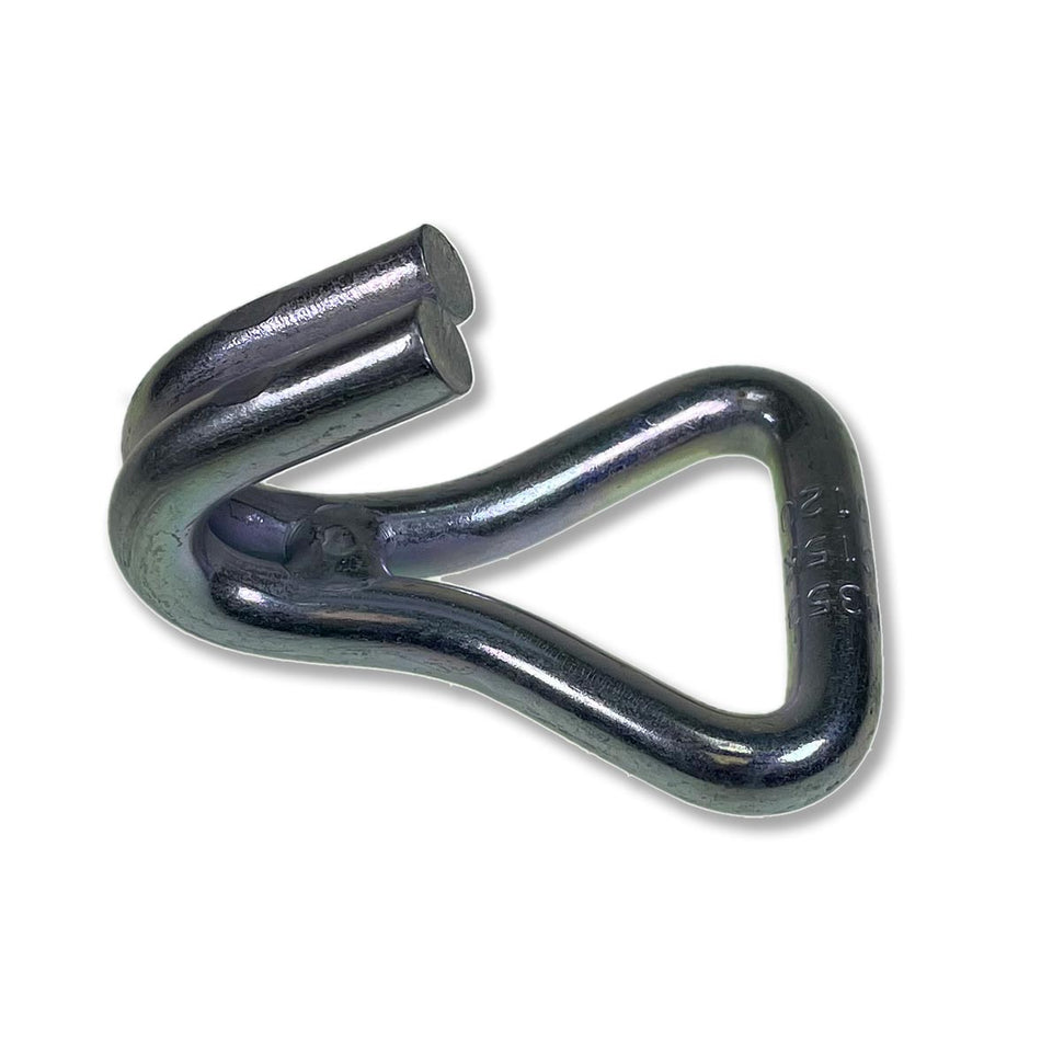 35mm Claw Hook, 2000kg capacity, made of bichromated steel, suitable for large commercial trailer load restraint systems.