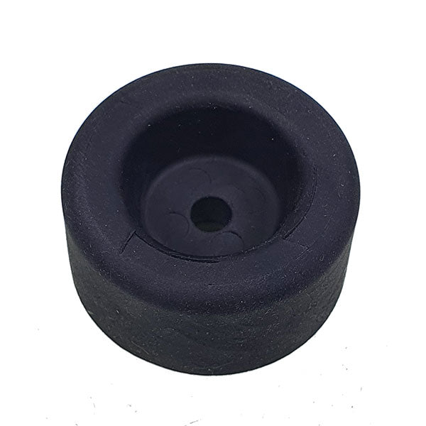 Rubber Buffer 40x20mm, a round black wheel-like auto part, designed for trailers and vehicles. Ideal for load restraint applications.