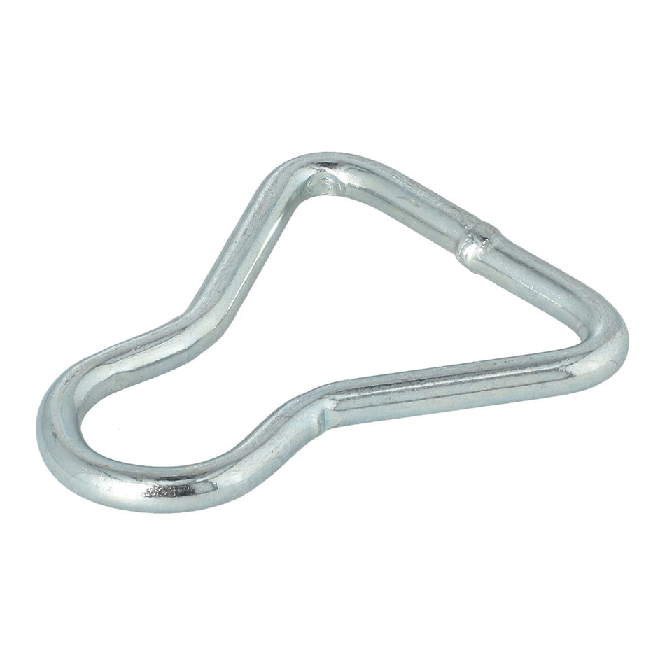 50mm Waist Ring, a sturdy steel hook ideal for load restraint in commercial trailers, displayed on a plain background.