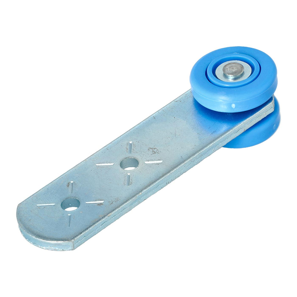 Curtain Roller with holes, featuring stainless steel balls and made from 'A' Grade Engineering Copolymer, designed for commercial trailer applications.