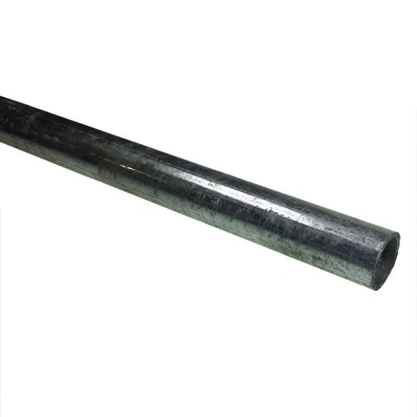 27mm Galvanised Door Tube, 3 metres long, ideal for commercial trailers. Visible as a long metal pipe, suitable for Nationwide Trailer Parts Ltd's durable vehicle components.