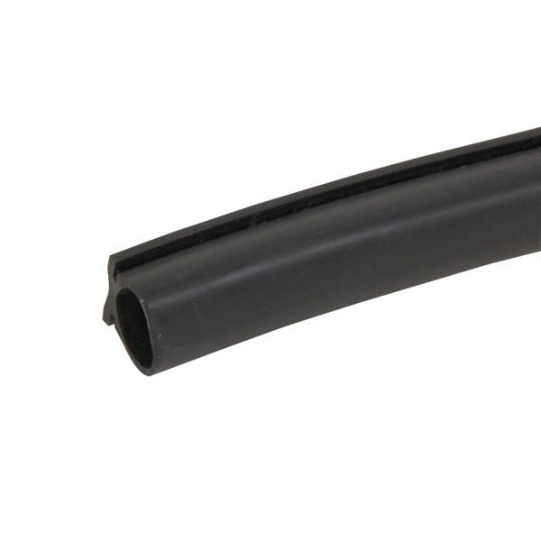 Seal for Anteo Tail Lifts: Black rubber tube with central hole, designed for durability in commercial trailer tail lift systems.