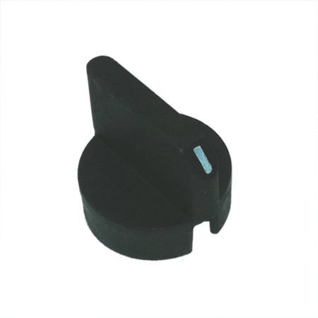 Mafelec Plastic Changeover Switch for Del Old Style Tail Lift Controls, featuring a distinct blue strip on a black plastic body.