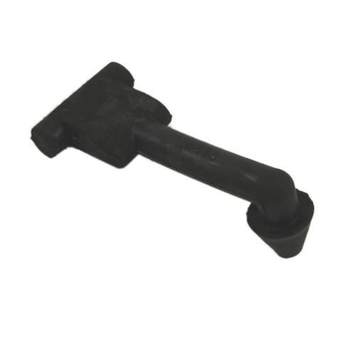 Rubber Toggle for P/Pack Cover, featuring a black plastic handle with rubber tips, designed for Dhollandia tail lifts, suitable for large commercial trailers.